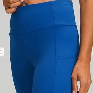 NWT lululemon Fast and Free High-Rise Tight 25” Bright Blue – Sz. 16